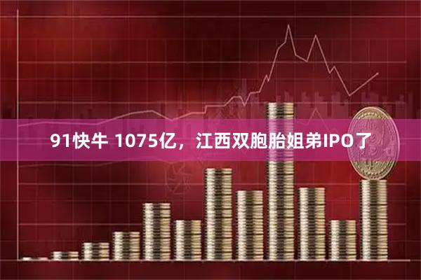 91快牛 1075亿，江西双胞胎姐弟IPO了